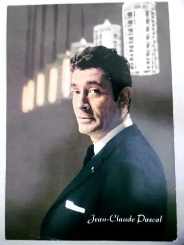 Grosse Original Faksimile Autogrammkarte Jean-Claude Pascal