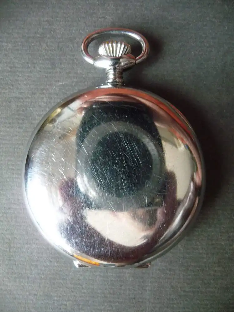 Alte Taschenuhr Dugena Festa Swiss Made mit Leuchtziffern ca. 1930 1