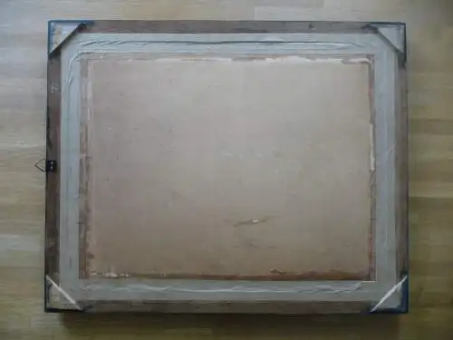 Aquarell Niedersächsisches Bauernhaus in schönem Rahmen