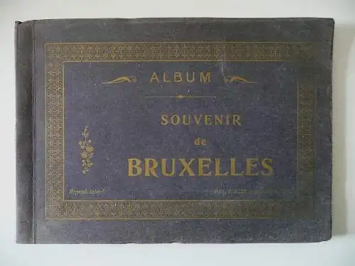 Album Souvenir de Bruxelles / Brüssel 24 Ansichten ca. 1910