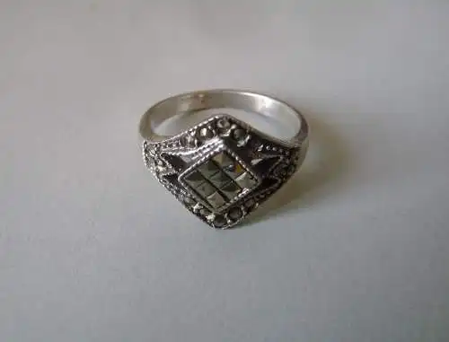 Silberring Rautenmuster / Silber 925