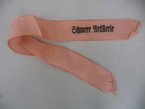 Band Schleife mit Aufschrift "Schwere Artillerie"