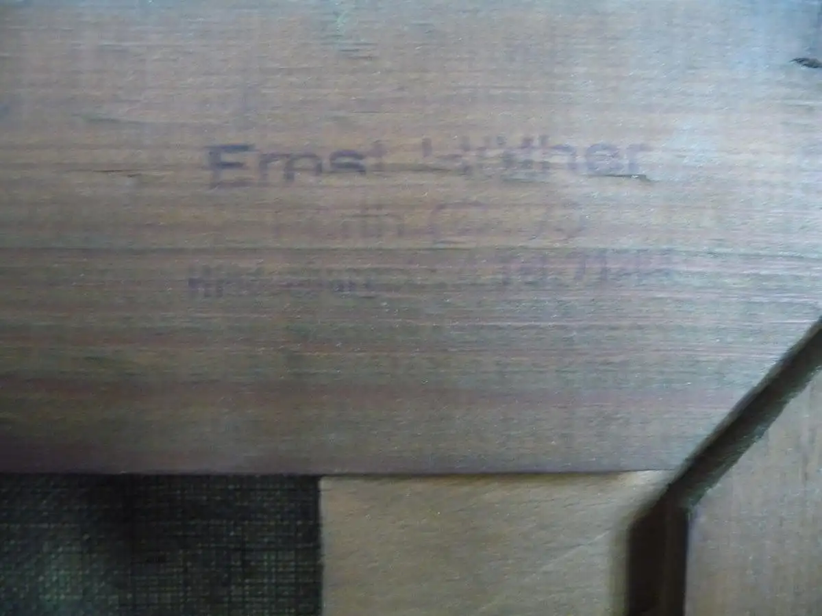 Ölgemälde Garmisch-Partenkirchen Frühlingstraße Zugspitze / Ernst Hüther ca.1940 4