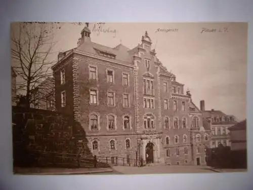 Alte PK / Ansichtskarte "Amtsgericht Plauen Vgtl.", gelaufen  1914