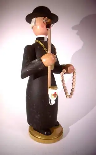 Räuchermann "Pastor" Eva Beyer Erzgebirge, Rarität!!!