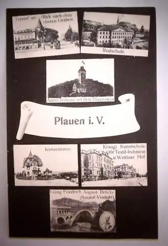Alte PK/Ansichtskarte "Plauen i. Vgtl. " , gel. 1907
