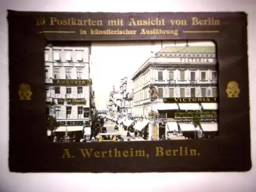 Konvolut künstlerische Postkarten "Ansichten von Berlin", um 1900,ungel. (6Stk.)