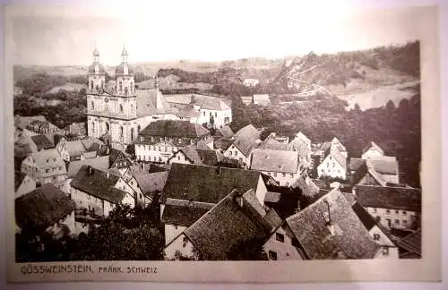 Alte Postkarte "Gössweinstein fränkische Schweiz", ungelaufen