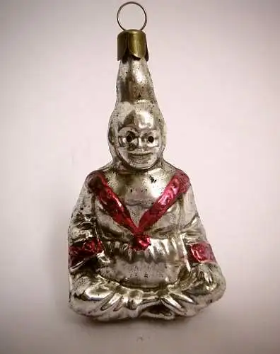 Nostalgischer Christbaumschmuck "Meditierender Buddha", Höhe ca. 9 cm
