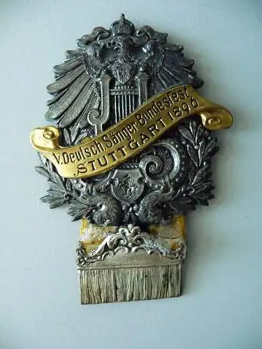 Abzeichen Sängerbundesfest Stuttgart 1896