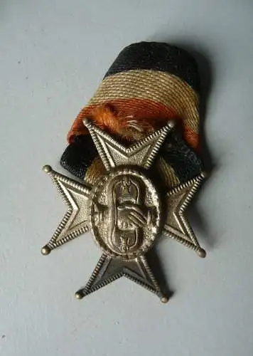 Abzeichen Kreuz Handschlag mit Band / Heinrich Timm Berlin