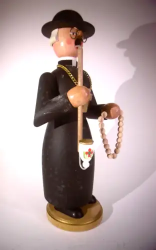 Räuchermann "Pastor Pfarrer" Eva Beyer Erzgebirge, Rarität!!!