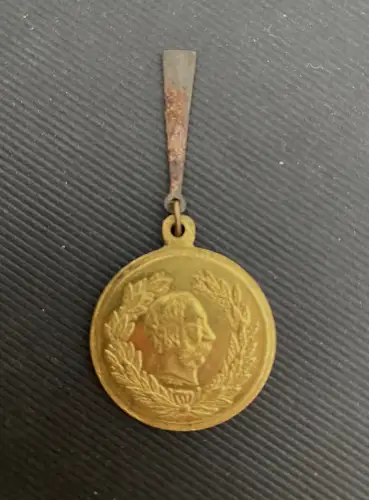 Alte Medaille aus Plauen Vgtl. "Verein ehrenvoll gedienter Militairs" von 1889