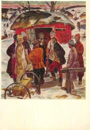 Fine arts paintings Vadim Odainik the village smithy