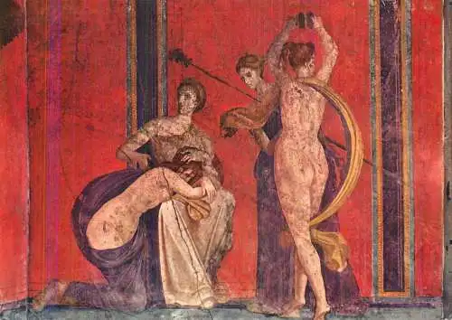 Fine arts paintings Pompei villa dei Misteri la flagellante et la Bacchante