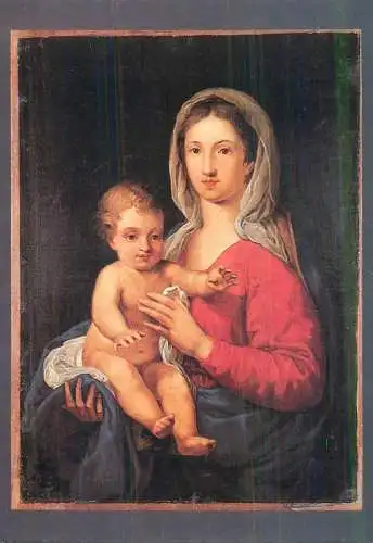 Fine arts paintings Janos Lestyan virgin and child