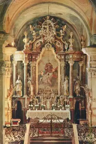 Fine arts paintings Tihany abbacy church altar