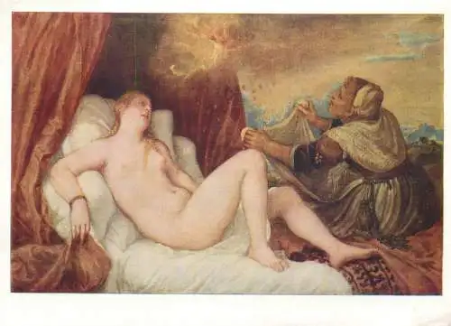 Fine arts paintings Titian Danae