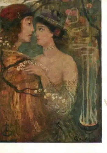 Fine arts paintings Gulacsy Lajos the magician's garden