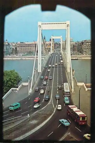 Hungary Budapest Erszebet bridge