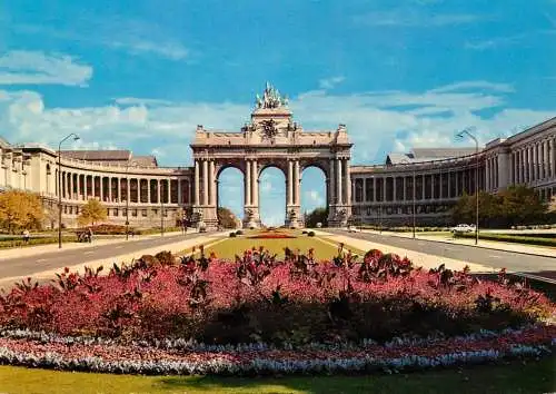 Belgium Bruxelles The Arch of the "Palais du Cinquantenaire"