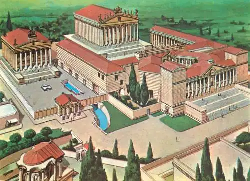 Leabanon Baalbeck reconstitution of the temples illustration
