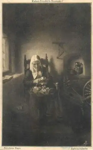 Nicolaes Maes - Apfelschalerin