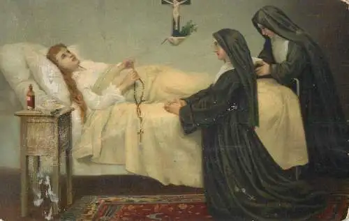Stengel religious fine art postcard Faith by Cecile de Wentworth