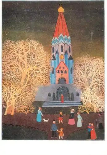 Vor der Russischen Kirche Angelika Rochhausen painting