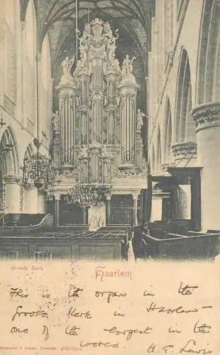 Haarlem church organ 1903