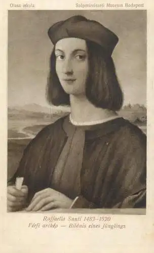 Raffaello Santi - Young man portrait