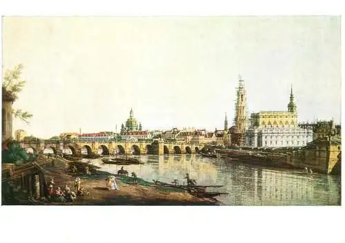 Germany Dresden vom rechten Elbufer Canaletto painting