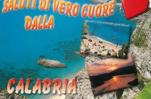 Italy Saluti di vero cuore dalla Calabria souvenir
