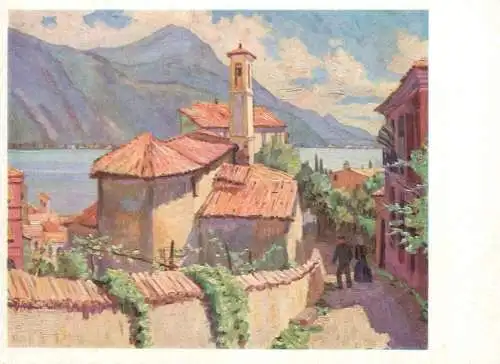 Southern landscape scenery A.E Stegmann mouth painting