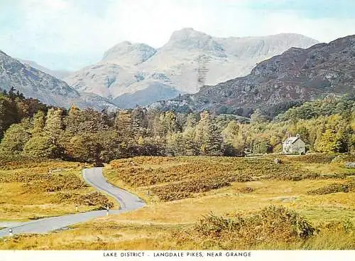 England Lake District Langdale Pikes near Grange picturesque scenery