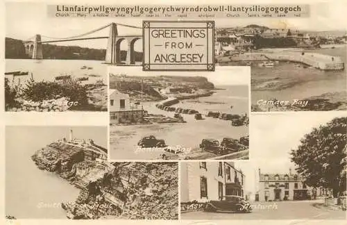 Greetings from Anglesey multi views 1954