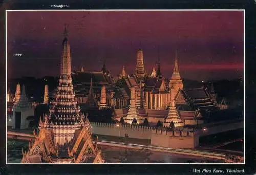 Thailand Wat  Phra Raew Temple of the Emerald Buddha night view