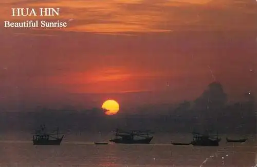 Thailand Hua Hin beautiful sunrise