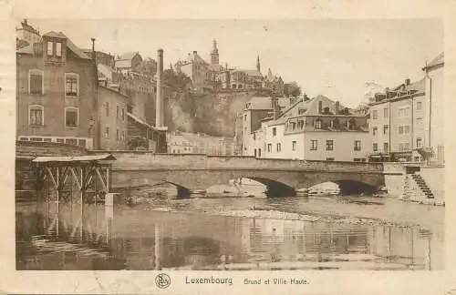 Luxemburg grund et ville haute