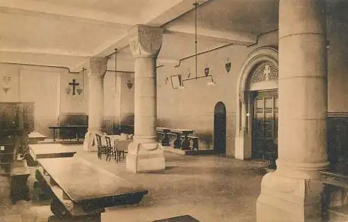 Clervaux refectoire abbaye 1922