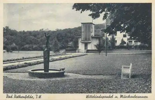 Germany Bad Rothenfelde Wittekindsprudel und Marchenbrunnen