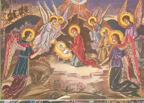 Eremia Profeta signed artwork - Nativity
