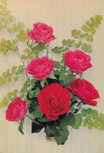Roses decorative floral arrangement