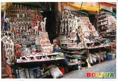 Bolivia Calle de Las Brujas "Chifleras" street market picturesque scenery