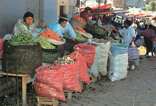 Bolivia La Paz Vendedoras mercado Rodriguez