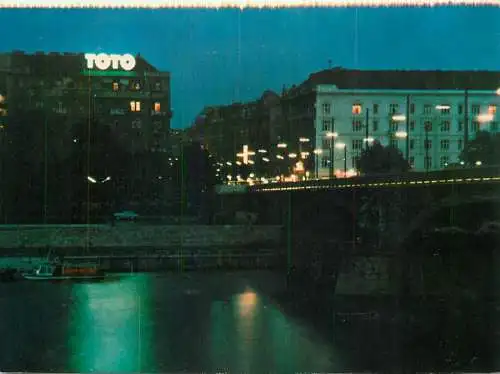 Hungary Budapest Jaszai Mari square night view