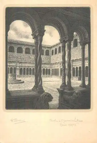 Italy Rome interior courtyard