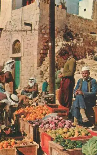 Israel Nazareth Arabic market ethnic types and scenes