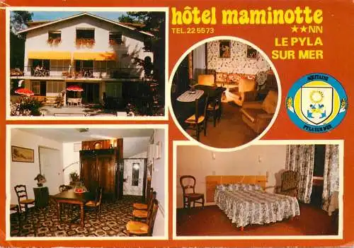 Postcard hotel restaurant Maminotte Le Pyla sur mer
