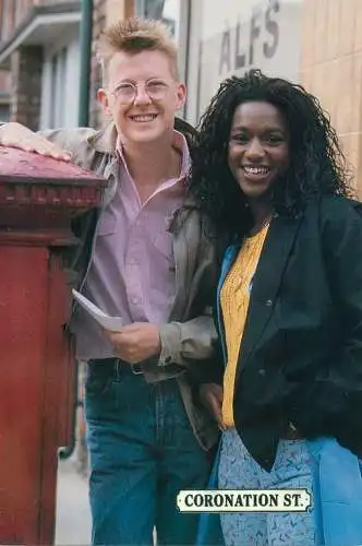 British television soap opera CORONATION ST Curly Watts & Shirley Armitage